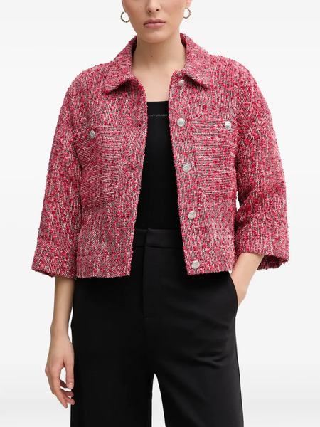  Mos Mosh Button Weave Jacket - Red 