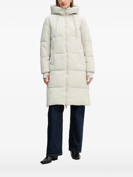  Mos Mosh Hooded Quilted Coat - Grey 