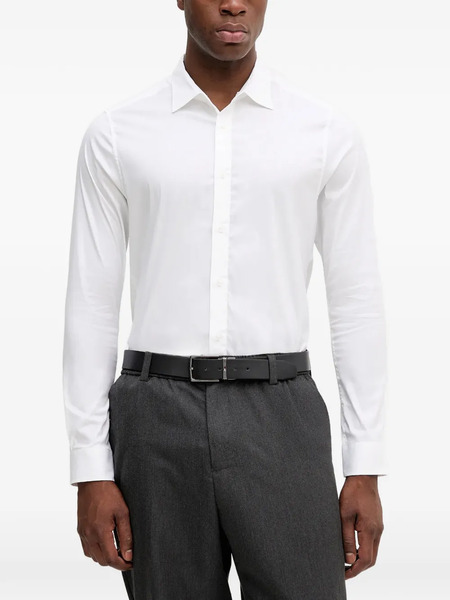  Mos Mosh Long-sleeve Button-up Shirt - White 