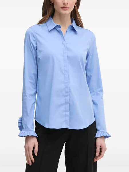  Mos Mosh Mattie Ruffled-cuffs Shirt - Blue 
