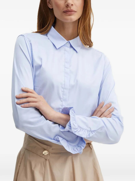  Mos Mosh Mattie Ruffled-cuffs Shirt - Blue 