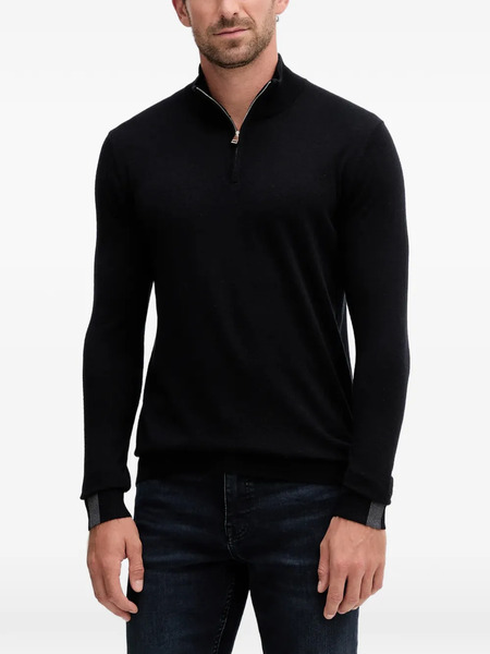  Mos Mosh Mmgadam Half-zip Sweater - Black 