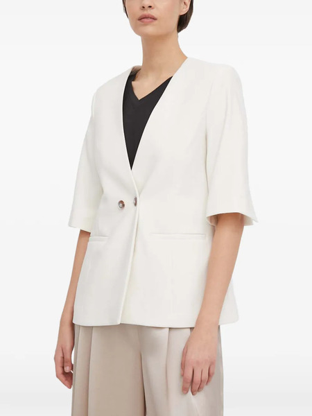  Mos Mosh Mmgrit Carli Short-sleeved Blazer - White 