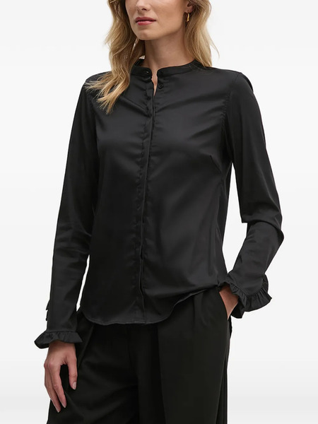  Mos Mosh Ruffled-trim Shirt - Black 