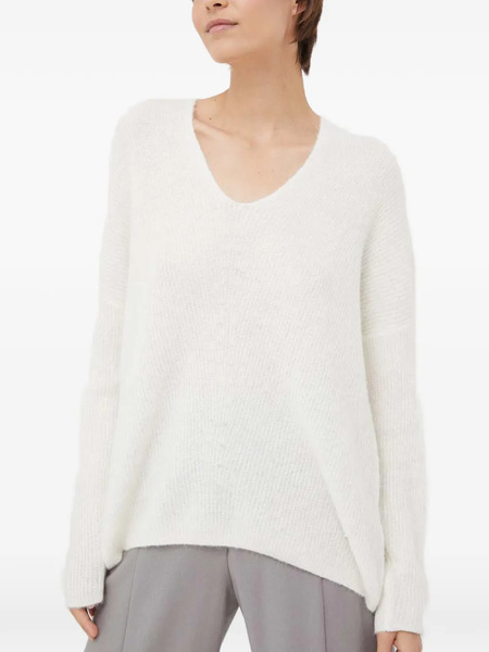  Mos Mosh Thora V-neck Sweater - White 