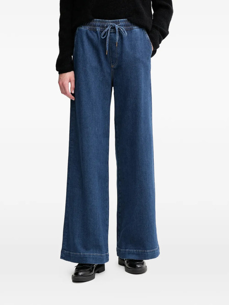  Mos Mosh Vasco Drawstring Wide Jeans - Blue 