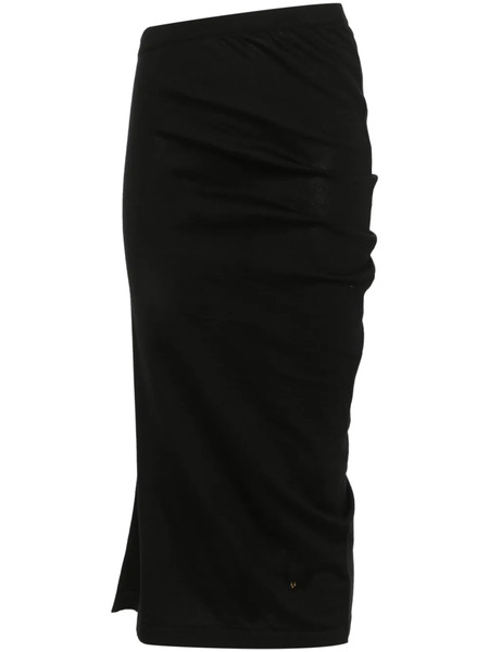  Moschino Asymmetric Midi Dress - Black 