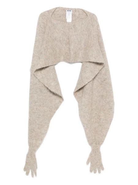  Moschino Brushed-finish Cape - Neutrals 