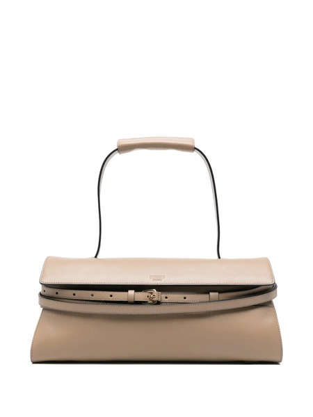  Moschino Buckle Detail Tote Bag - Neutrals 