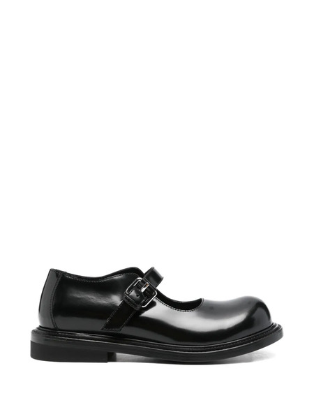  Moschino Buckle-strap Loafers - Black 