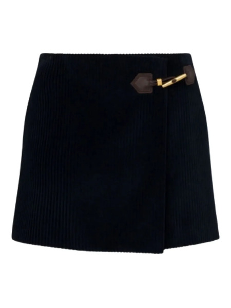  Moschino Buckle-wrap Mini Skirt - Blue 