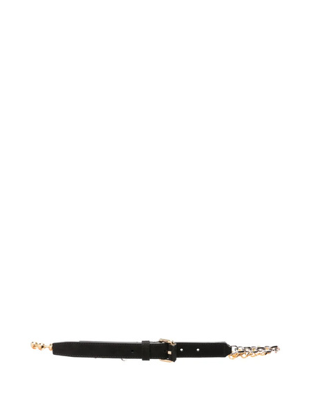  Moschino Chain-detail Belt - Black 