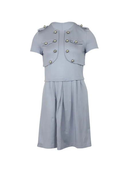  Moschino Cheap & Chic Button-detail Midi Dress - Blue 