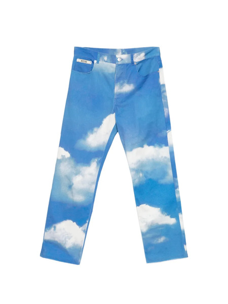  Moschino Cloud-print Jeans - Blue 