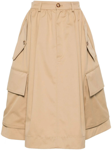 Moschino Cotton Cargo Skirt - Neutrals 