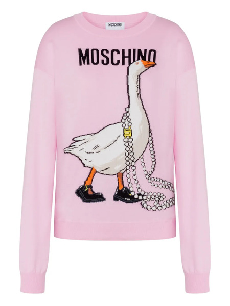  Moschino Crew-neck Sweater - Pink 