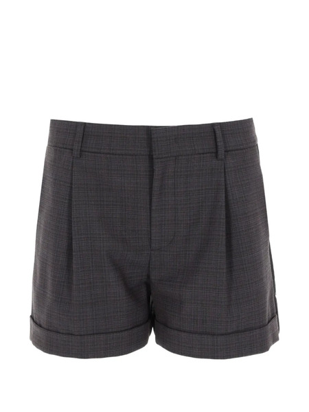  Moschino Cuffed Pleated Shorts - Grey 