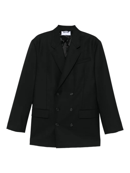  Moschino Double-breasted Acetate Jacket - Black 