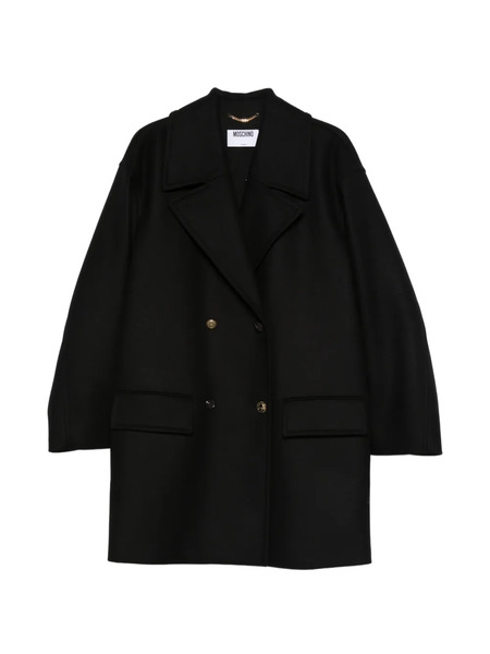  Moschino Double-breasted Coat - Black 
