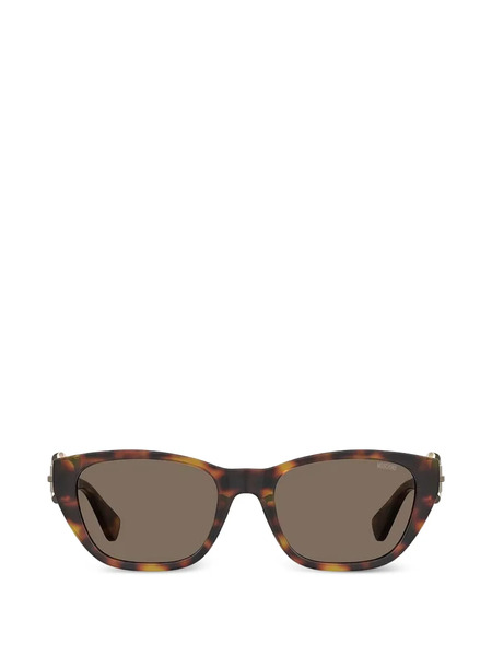  Moschino Eyewear Buckle Sunglasses - Brown 