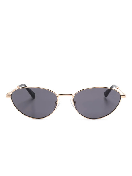  Moschino Eyewear Cat Eye-frame Sunglasses - Gold 