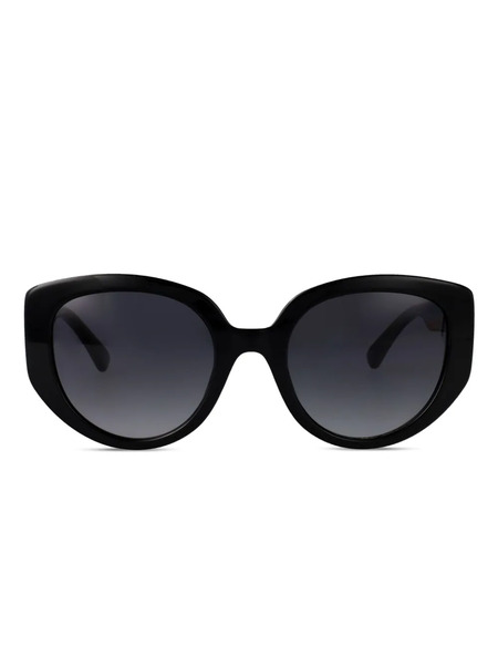  Moschino Eyewear Mos173/s Logo-plaque Sunglasses - Black 