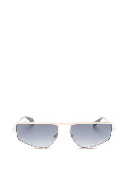  Moschino Eyewear Rectangle-frame Sunglasses - Gold 