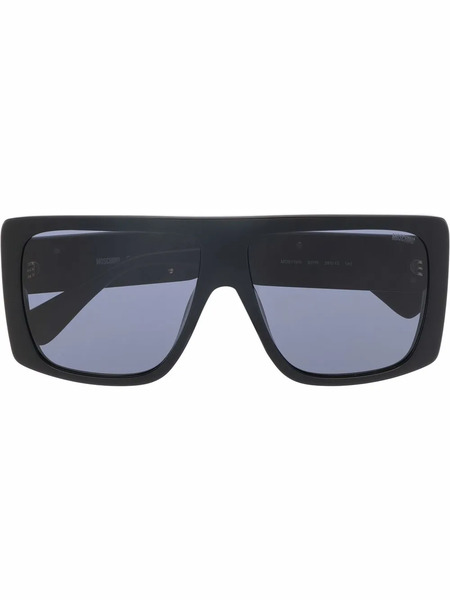  Moschino Eyewear Square-frame Logo Sunglasses - Black 