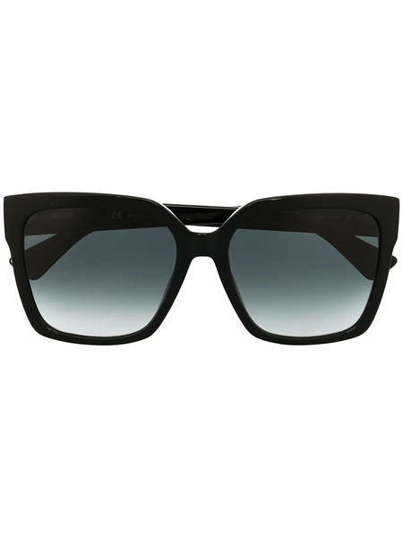  Moschino Eyewear Studded Square Frame Sunglasses - Black 