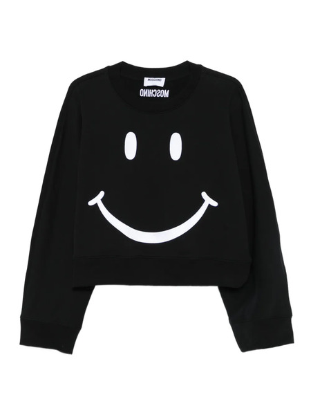  Moschino Face-print Sweatshirt - Black 