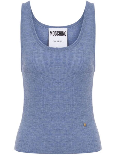  Moschino Fine-ribbed Top - Blue 