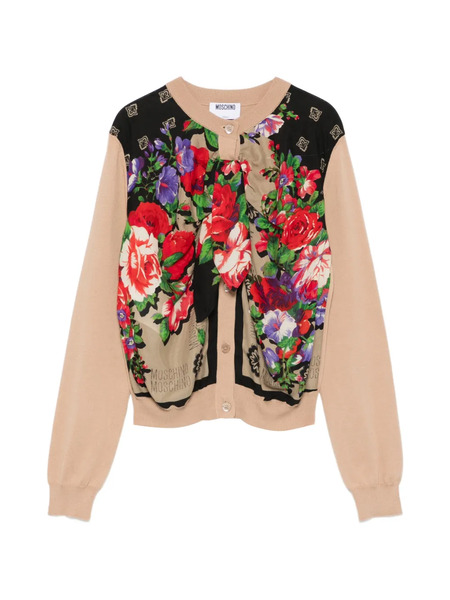  Moschino Floral-print Cardigan - Neutrals 