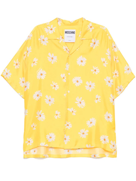  Moschino Floral-print Shirt - Yellow 