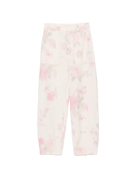  Moschino Floral-print Trousers - Pink 