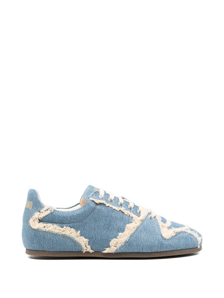  Moschino Frayed Sneakers - Blue 