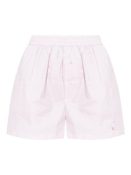  Moschino Goose-embroidered Shorts - Pink 