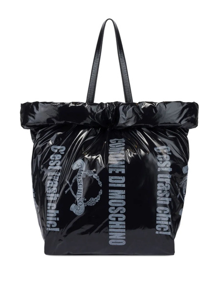  Moschino Graphic-print Tote Bag - Black 