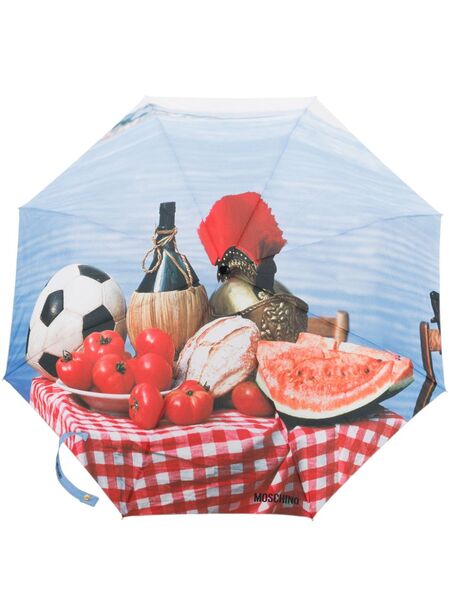  Moschino Graphic-print Umbrella - Blue 