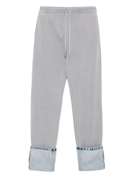  Moschino Jeans Denim-trim Trousers - Grey 