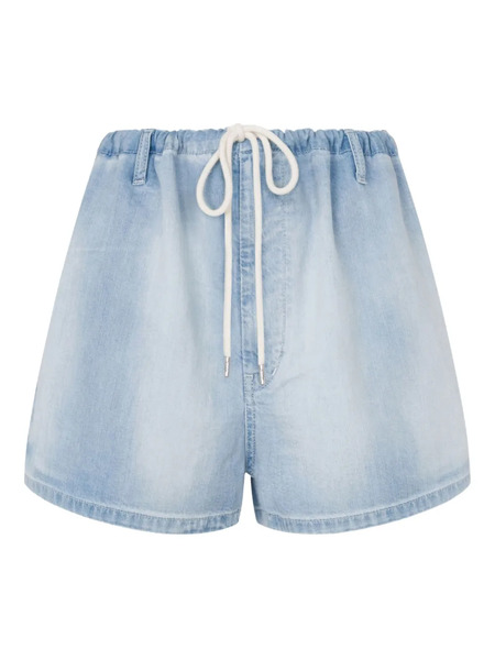  Moschino Jeans Drawstring-fastening Denim Shorts - Blue 