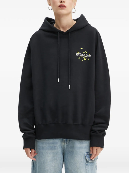  Moschino Jeans Drawstring Hoodie - Black 