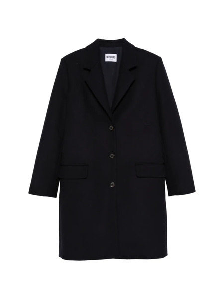  Moschino Jeans Flap-pocket Buttoned Coat - Blue 