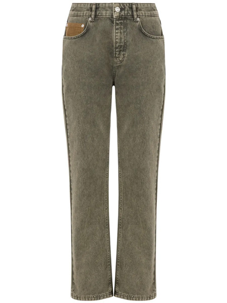  Moschino Jeans Flared Cropped Jeans - Grey 