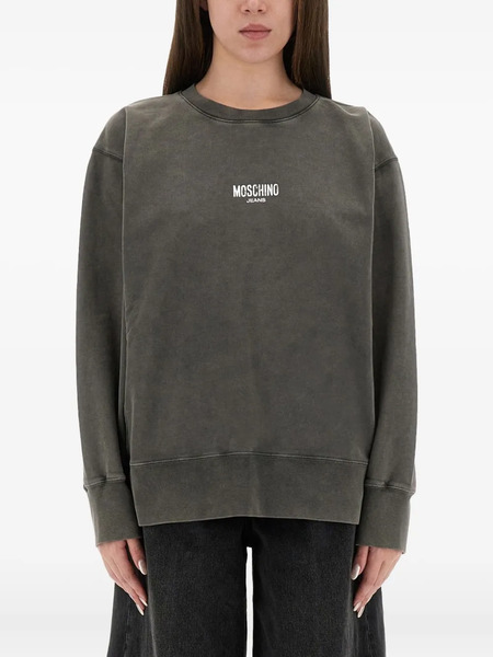  Moschino Jeans Graphic Print Knitwear - Grey 