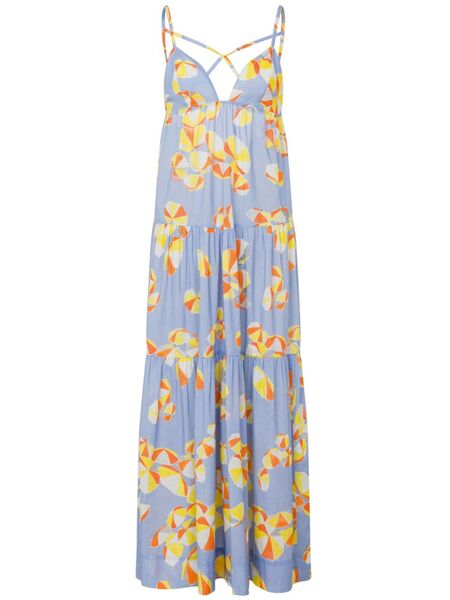  Moschino Jeans Graphic-print Maxi Dress - Blue 
