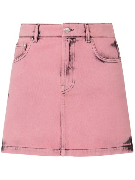  Moschino Jeans High-rise Denim Miniskirt - Pink 