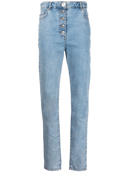  Moschino Jeans High-rise Slim-cut Jeans - Blue 