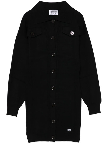  Moschino Jeans Knitted Mini Dress - Black 