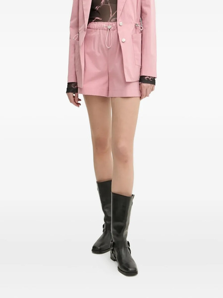  Moschino Jeans Logo-appliqué Drawstring Shorts - Pink 