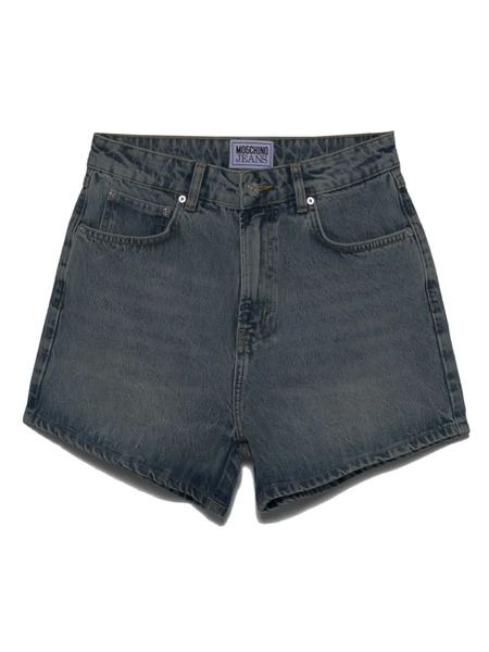  Moschino Jeans Logo-patch Denim Shorts - Blue 